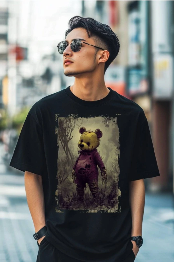 Pánské tričko - Medvídek Pú – Stíny Hororu