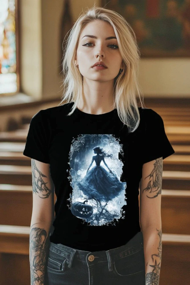 Dámské tričko - Popelka – Stíny na Plese