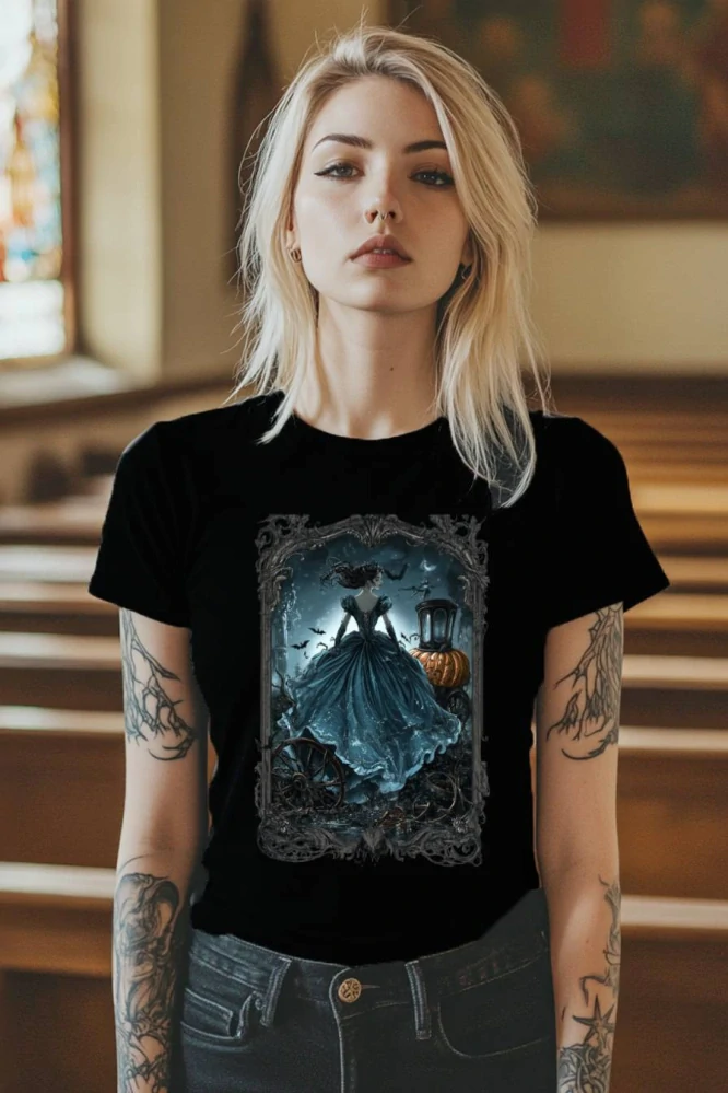 Dámské tričko - Popelka – Zakrvácený Střevíček