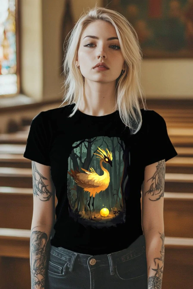 Dámské tričko - Zlatá Husa – Pád do Hamižnosti