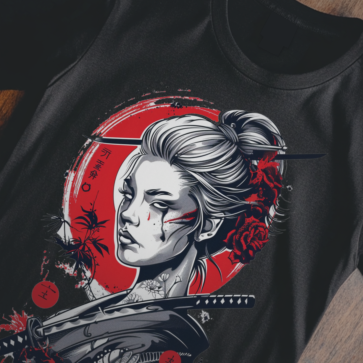 Dámské tričko - Japanese Samurai Girl