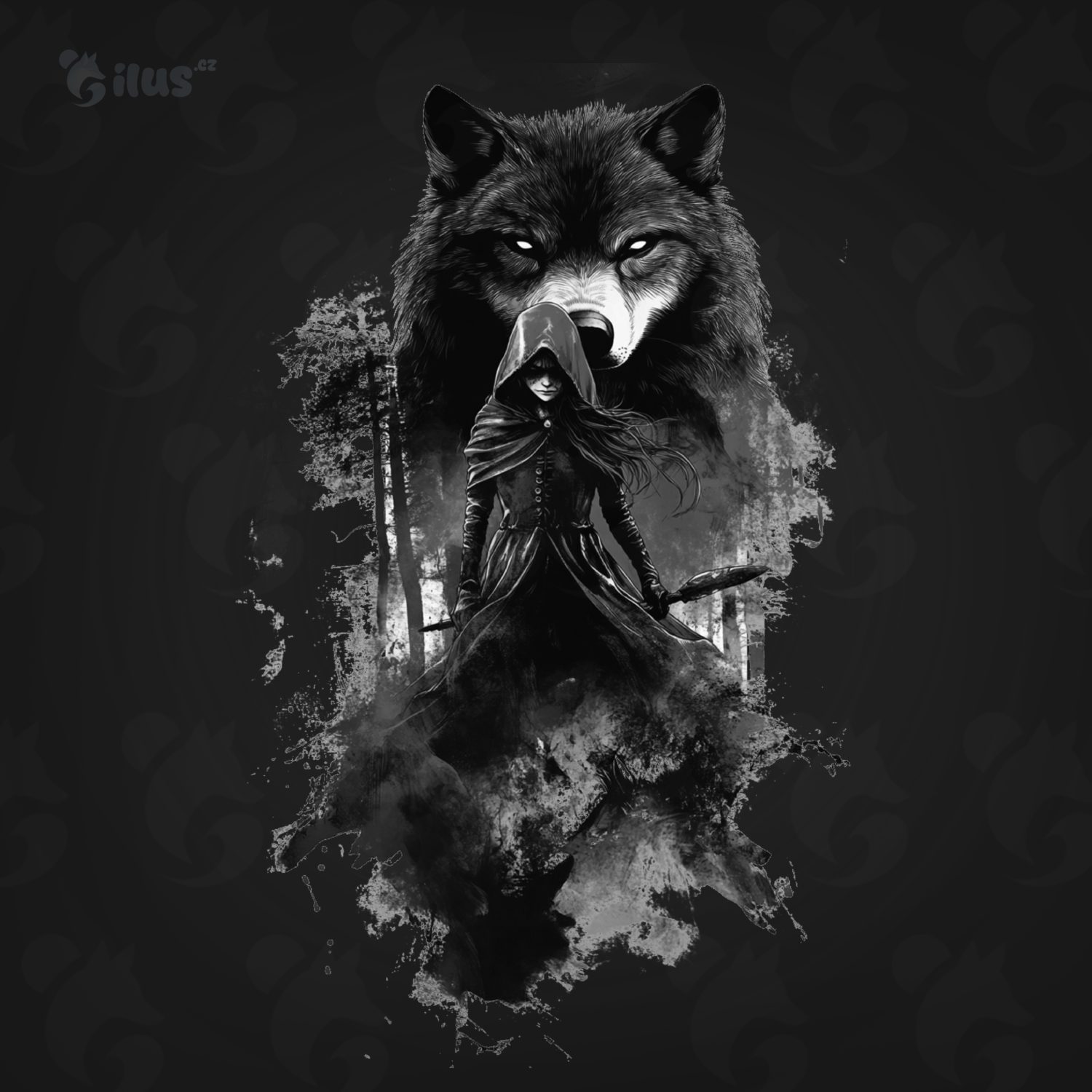 Dámské tričko - Červená Karkulka – Lovkyně Bestií