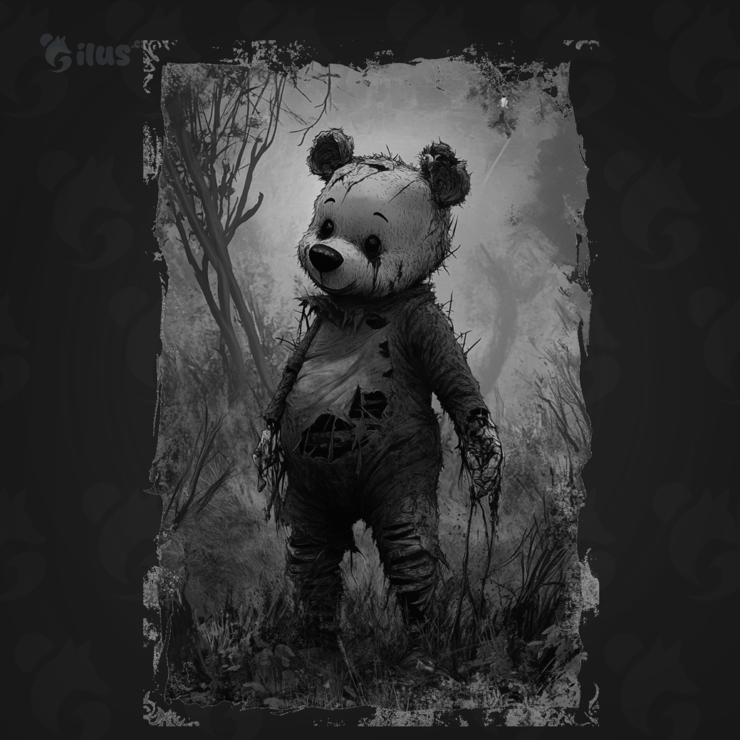 Pánské tričko - Medvídek Pú – Stíny Hororu