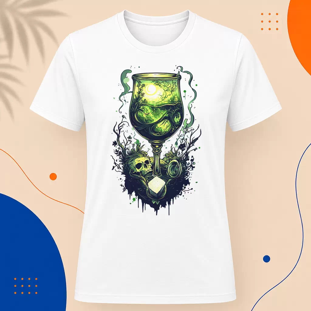 Pánské tričko - Absinth zelený sen