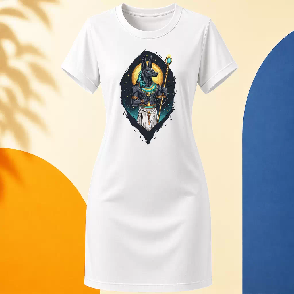 Šaty - Anubis drží Ankh života