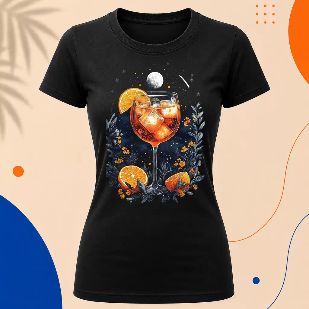 Dámské tričko - Aperol Spritz letní podvečer