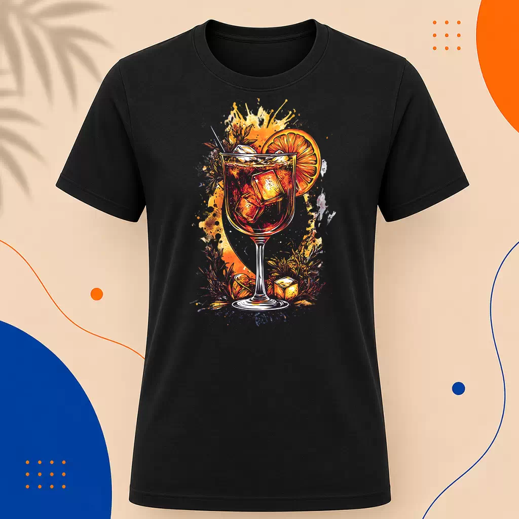 Pánské tričko - Aperol Spritz zlatý západ