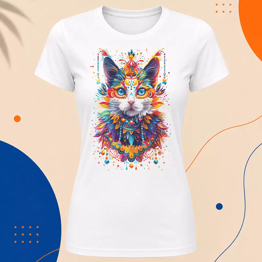 Dámské tričko - Carneval Cat