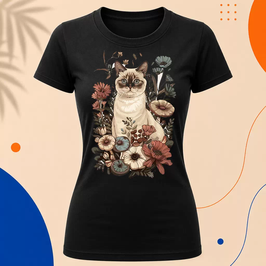 Dámské tričko - Blossom Cat