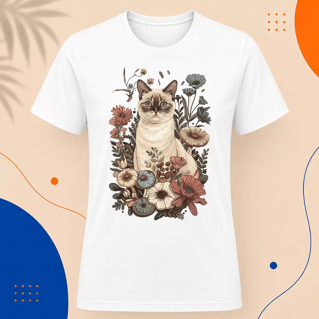 Pánské tričko - Blossom Cat