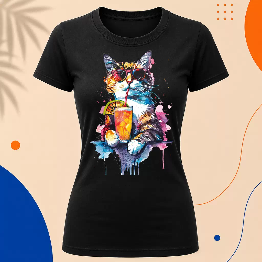 Dámské tričko - Cool Cat