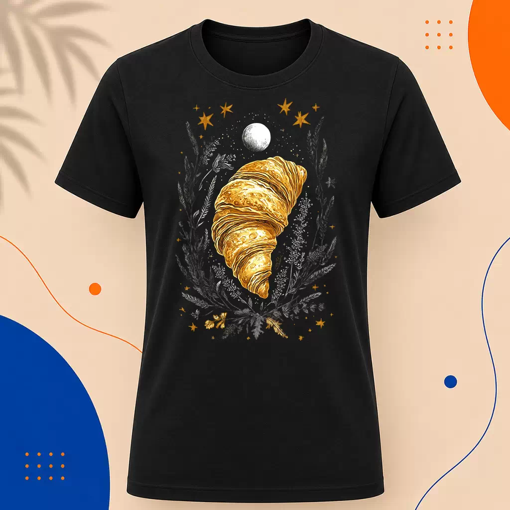 Pánské tričko - Croissant zlaté ráno