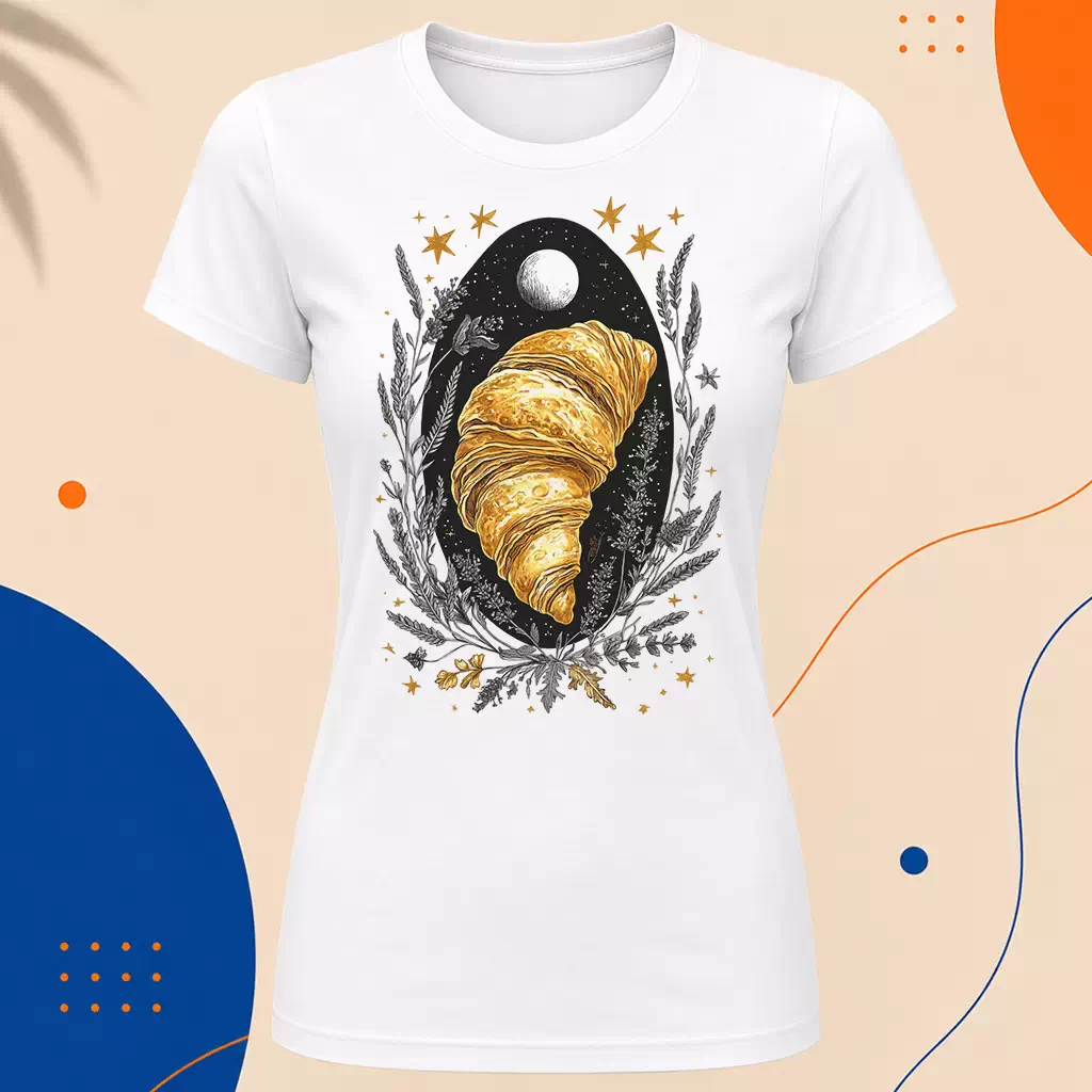 Dámské tričko - Croissant zlaté ráno