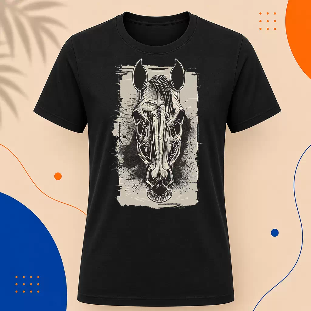Pánské tričko - Dark Horse Skeleton