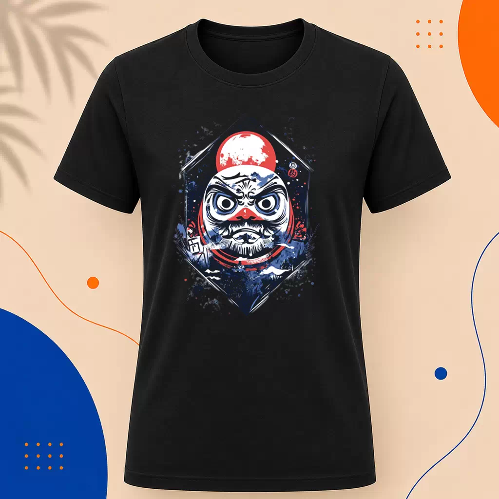 Pánské tričko - Daruma s planoucíma očima