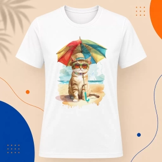 Pánské tričko - Beach Cat