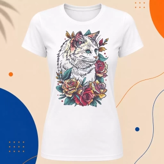 Dámské tričko - Petal Cat 