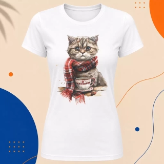 Dámské tričko - Tea Cat