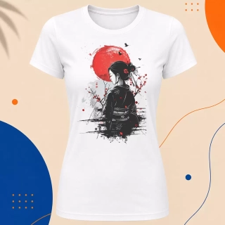 Dámské tričko - Japonská samurajka