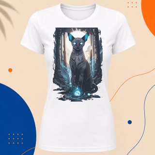 Dámské tričko - Moonlit Cat