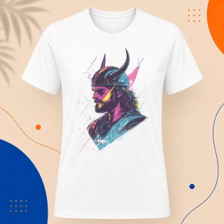 Pánské tričko - Neon Retro Viking