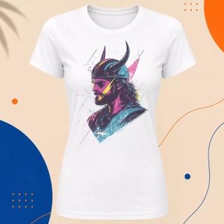 Dámské tričko - Neon Retro Viking
