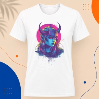 Pánské tričko - Neonová Vikingská královna
