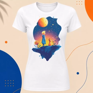Dámské tričko - Noční putování - Malý princ - Le petit prince