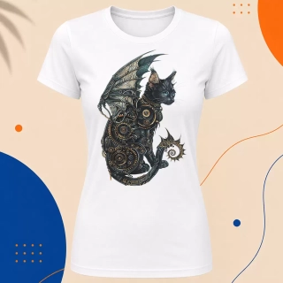 Dámské tričko - Steampunk Cat