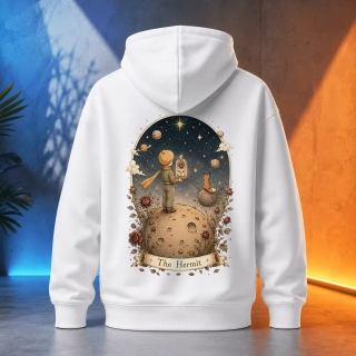 Unisex mikina - The Hermit - Poustevník - Tarot - Limitovaná edice - Malý princ X Tarot (Srpen)