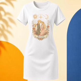 Šaty - The Lovers - Milenci - Tarot - Limitovaná edice - Malý princ X Tarot (Srpen)