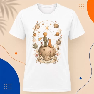 Pánské tričko - The World - Svět - Tarot - Limitovaná edice - Malý princ X Tarot (Srpen)