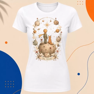 Dámské tričko - The World - Svět - Tarot - Limitovaná edice - Malý princ X Tarot (Srpen)