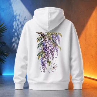 Unisex mikina - Vistárie a vážka