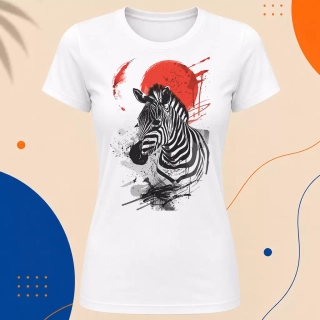 Dámské tričko - Zebra v Japonsku
