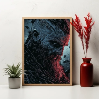 Plakát - Viking na samotném vrcholu