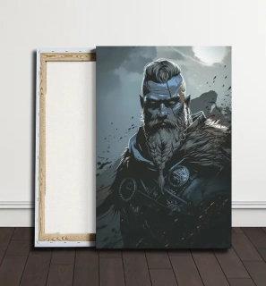 Obraz - Vikingové pod noční oblohou