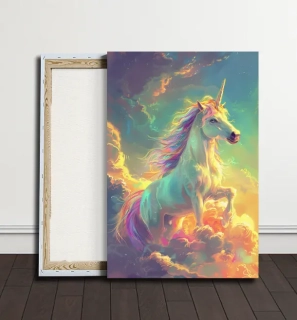 Obraz - Jednorožec na nebi