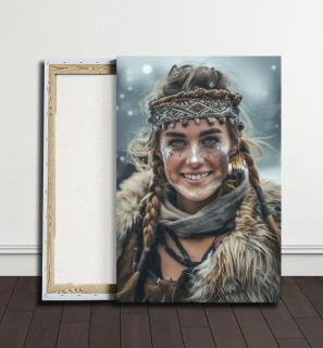 Obraz - Žena v čele vikingského klání