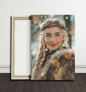 Obraz - Statečná válečnice vikingů