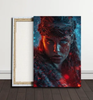 Obraz - Vikingská princezna v boji