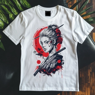 Dámské tričko - Japanese Samurai Girl