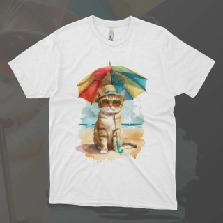 Dámské tričko - Beach Cat