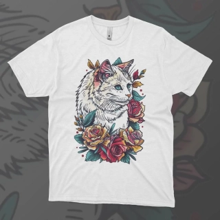 Pánské tričko - Petal Cat 