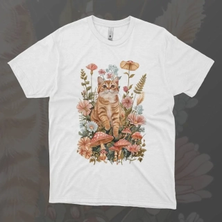 Dámské tričko - Flower Cat