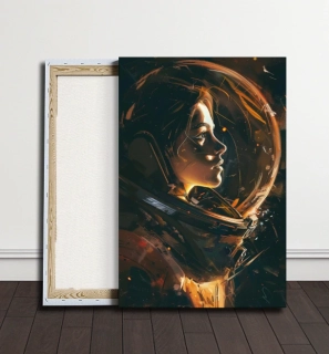 Párový obraz - Astronautka