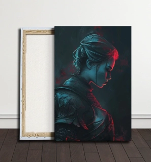 Párový obraz - Žena v brnění