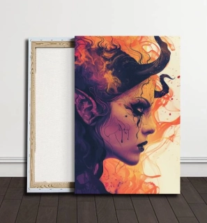 Párový obraz - Démonka