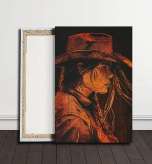 Párový obraz - Kovbojka