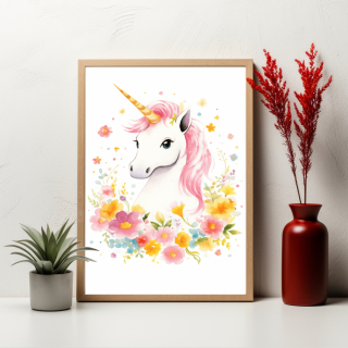 Plakát - Průzračný jednorožec 